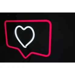 Amped Co 13 X 11 Inches Neon Desk Light Like Sign Symbol, Heart, Red And White -Adesso Shop GUEST ddeb30e9 848d 494a 9be4 a153afb2f5bd