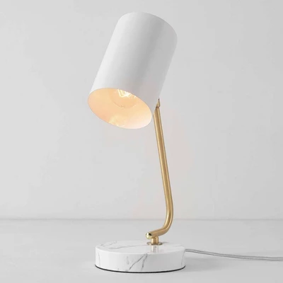 15" Novogratz X Globe Athena White Desk Lamp - Globe Electric 5 15" Novogratz X Globe Athena White Desk Lamp - Globe Electric - Image 5