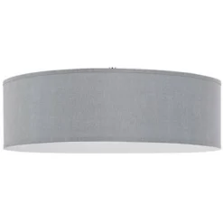 18" X 18" X 14" LED Metal Dimmable Pendant With Diffuser And Hardback Fabric Shade Gray - Cal Lighting -Adesso Shop GUEST df58ff61 3ab2 4860 bdd8 a9f48424942b