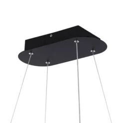 38.75" Nolan Modern Bohemian Iron Linear Integrated LED Pendant Black - JONATHAN Y -Adesso Shop GUEST df6a4790 5ced 4256 8bf0 6a1b7693d059