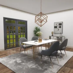 Modern Metal Chandelier With Link Style Chain Gold - Olivia & May 24 Modern Metal Chandelier With Link Style Chain Gold - Olivia & May -Adesso Shop GUEST df849e25 42e7 4e2c bf4a 475c14661d51