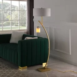 59" Contemporary Arc With Hanging Pendulum Metal Floor Lamp Gold - Ore International 9 59" Contemporary Arc With Hanging Pendulum Metal Floor Lamp Gold - Ore International -Adesso Shop GUEST e003ce1d fb15 4e1e a1ad 4530405083a1