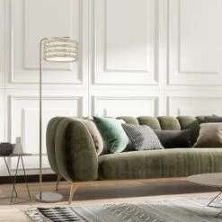 61.5" Quigley Silver Drum Shade Floor Lamp - River Of Goods -Adesso Shop GUEST e0552cea 5651 4124 8719 1519f4bc3f34