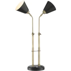 Possini Euro Design Sentry Modern Mid Century Desk Lamp 23" High Black Brass With USB Charging Port LED Adjustable Cone Shade For Bedroom Living Room 15 Possini Euro Design Sentry Modern Mid Century Desk Lamp 23" High Black Brass With USB Charging Port LED Adjustable Cone Shade For Bedroom Living Room -Adesso Shop GUEST e240447e 5fa7 45ac adb1 c441648f3303
