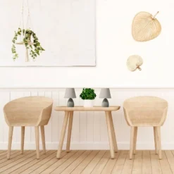 9.45" 2pk Petite Ceramic Oblong Bedside Table Desk Lamps With Matching Tapered Drum Shade Gray - Creekwood Home -Adesso Shop GUEST e2481e64 b847 4a7e 8a17 8c6eab22b380