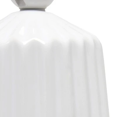 Pleated Base Table Lamp Off-White - Simple Designs 6 Pleated Base Table Lamp Off-White - Simple Designs - Image 6