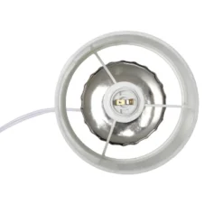 11.61" Tall Ruffled Capsule Bedside Table Desk Lamp With White Drum Fabric Shade Silver - Simple Designs 10 11.61" Tall Ruffled Capsule Bedside Table Desk Lamp With White Drum Fabric Shade Silver - Simple Designs -Adesso Shop GUEST e2d461b5 cd83 422d 9d38 4e2f9f79446e