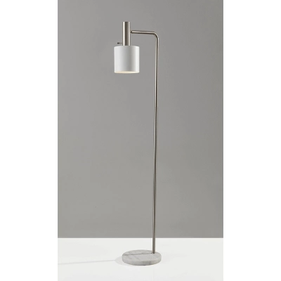 61" Emmett Floor Lamp White - Adesso 1 61" Emmett Floor Lamp White - Adesso