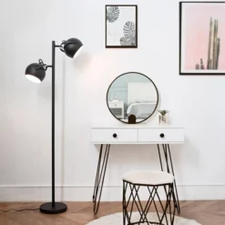 61" 2-Light Miles Floor Lamp Matte Black - Globe Electric 13 61" 2-Light Miles Floor Lamp Matte Black - Globe Electric -Adesso Shop GUEST e41477eb 03b6 43a1 8642 a156f4f31d68