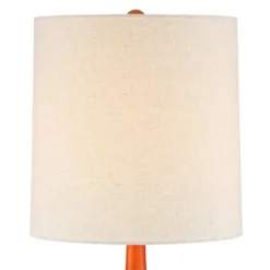 360 Lighting Andi Modern Mid Century Table Lamps 24 1/2" High Set Of 2 Hammered Brown Ceramic Red Oak Off White Shade For Bedroom Living Room Desk 7 360 Lighting Andi Modern Mid Century Table Lamps 24 1/2" High Set Of 2 Hammered Brown Ceramic Red Oak Off White Shade For Bedroom Living Room Desk -Adesso Shop GUEST e442a153 5440 47fd 85e5 34327ee5ac37
