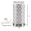 Tree Bark Pattern Uplight Table Lamp Medium Silver (Includes LED Light Bulb) - Lavish Home