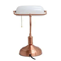Executive Banker's Desk Lamp With Glass Shade Rose Gold - Simple Designs 11 Executive Banker's Desk Lamp With Glass Shade Rose Gold - Simple Designs -Adesso Shop GUEST e67d1adb fbc0 43de a313 ea36d019fb79