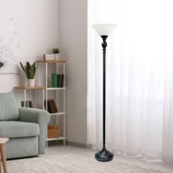 1-Light Classic Torchiere Floor Lamp With Marbleized Glass Shade Restoration Bronze - Lalia Home 8 1-Light Classic Torchiere Floor Lamp With Marbleized Glass Shade Restoration Bronze - Lalia Home -Adesso Shop GUEST e73db2e9 0709 47d6 9bd5 e704382ce6d4