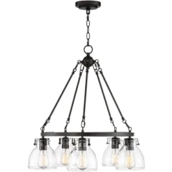 Possini Euro Design Bellis Bronze Wagon Wheel Pendant Chandelier 25" Wide Modern Clear Glass 5-Light Fixture For Dining Room House Kitchen Island Home 12 Possini Euro Design Bellis Bronze Wagon Wheel Pendant Chandelier 25" Wide Modern Clear Glass 5-Light Fixture For Dining Room House Kitchen Island Home -Adesso Shop GUEST e7bbb215 b714 48ed 95f2 82d1e0902641