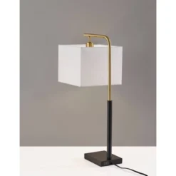 Flora Antique Brass Table Lamp Black - Adesso -Adesso Shop GUEST e88d5f7a 91c9 440a b540 5365cdbd9a65