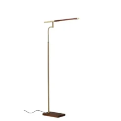 50.5" X 62.5" 3-way Barrett Floor Lamp (Includes LED Light Bulb) Brass - Adesso -Adesso Shop GUEST e951f8fa d3f6 482a 9ac0 c1eafdf6677d