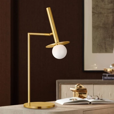Kelly Wearstler Nodes Burnished Brass LED Desk Lamp 1 Kelly Wearstler Nodes Burnished Brass LED Desk Lamp