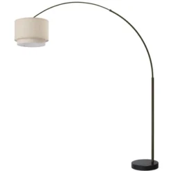 FC Design Modern 81" Tall Standing Adjustable Arched Floor Lamp With Double Drum Shade And Marble Base 19 FC Design Modern 81" Tall Standing Adjustable Arched Floor Lamp With Double Drum Shade And Marble Base -Adesso Shop GUEST eb6af4cf 1933 4640 b4e1 f02c275b3db2