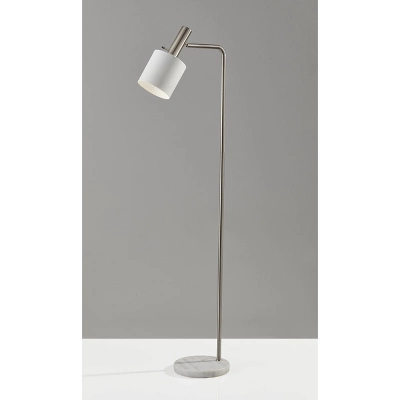 61" Emmett Floor Lamp White - Adesso 2 61" Emmett Floor Lamp White - Adesso - Image 2
