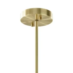 Ezra 5-Light Adjustable Chandelier Antique Brass/White - Ink+Ivy -Adesso Shop GUEST ec96f075 57c8 4102 9b11 f8eed84ac8f3