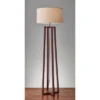 60" Quinn Collection 3-way Floor Lamp Brown - Adesso