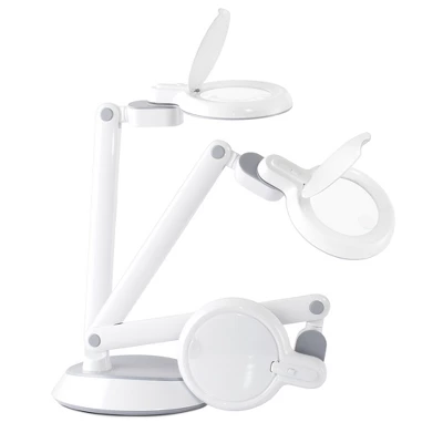 15" Folding Mag Desk Lamp White (Includes LED Light Bulb) - OttLite 3 15" Folding Mag Desk Lamp White (Includes LED Light Bulb) - OttLite - Image 3