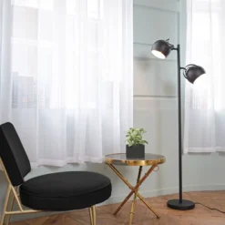 61" 2-Light Miles Floor Lamp Matte Black - Globe Electric 15 61" 2-Light Miles Floor Lamp Matte Black - Globe Electric -Adesso Shop GUEST f048afcc d815 48e8 a157 8900cf9932fa