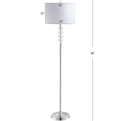 60.5" Crystal/Metal Mia Floor Lamp (Includes LED Light Bulb) Clear - JONATHAN Y -Adesso Shop GUEST f274e2bc 9e82 4cd2 8142 c89cbc4369c9