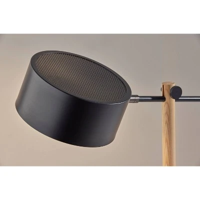 Natural Wood Dylan Desk Lamp Black - Adesso 3 Natural Wood Dylan Desk Lamp Black - Adesso - Image 3