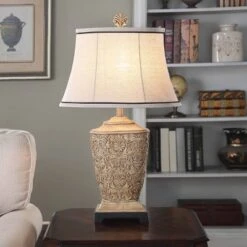 Tortola Carved Cream Table Lamp With Natural Softback Fabric Shade - StyleCraft 11 Tortola Carved Cream Table Lamp With Natural Softback Fabric Shade - StyleCraft -Adesso Shop GUEST f42c87cd 705c 4cbc a857 7885ef97a45c