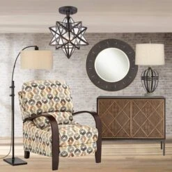 Franklin Iron Works Cuthbert Modern Farmhouse Ceiling Light Semi Flush Mount Fixture 11" Wide Black Iron Moravian Star Clear Glass Panels For Bedroom 11 Franklin Iron Works Cuthbert Modern Farmhouse Ceiling Light Semi Flush Mount Fixture 11" Wide Black Iron Moravian Star Clear Glass Panels For Bedroom -Adesso Shop GUEST f61eb74a 5464 4b92 8fa7 f7f16f52a045