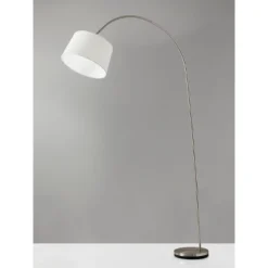 Goliath Arc Lamp Brushed Steel - Adesso -Adesso Shop GUEST f8725df3 42ce 4b09 8470 309468bba700