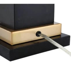 Barnes And Ivy Georgetown Traditional Desk Lamp 28 1/2" Tall Warm Brass With USB Charging Port Black Shade For Bedroom Living Room Bedside Office Kids -Adesso Shop GUEST f91b97f7 f22b 4260 a618 63d3f22bd5bb