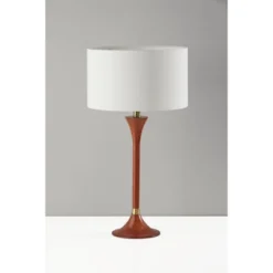 Rebecca Table Lamp Walnut Rubberwood With Antique Brass Accent - Adesso -Adesso Shop GUEST fa7bfbe8 5e48 4eb1 809f bd1e5ff71d11
