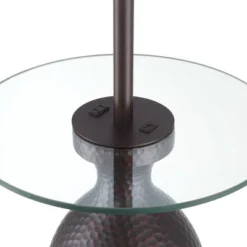 Regency Hill Fallon Rustic Industrial Floor Lamp With Tray Table 66" Tall Bronze Hammered USB And Outlet Oatmeal Shade For Living Room Bedroom Office 11 Regency Hill Fallon Rustic Industrial Floor Lamp With Tray Table 66" Tall Bronze Hammered USB And Outlet Oatmeal Shade For Living Room Bedroom Office -Adesso Shop GUEST fb02195f b082 4ad1 bb8d b8b0fde8eb3f