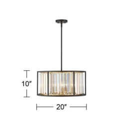 Possini Euro Design Milne Bronze Gold Drum Pendant Chandelier 20" Wide Modern Crystal 5-Light Fixture For Dining Room House Kitchen Island Entryway 14 Possini Euro Design Milne Bronze Gold Drum Pendant Chandelier 20" Wide Modern Crystal 5-Light Fixture For Dining Room House Kitchen Island Entryway -Adesso Shop GUEST fc46d4e3 5453 4ff8 b69b 4701b62f6406