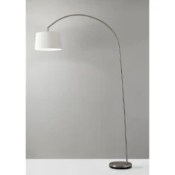 Goliath Arc Lamp Brushed Steel - Adesso -Adesso Shop GUEST fc958dbd e641 4b20 8d18 a3d682e68da4