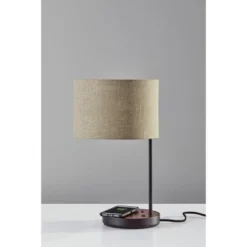 19.5" Oliver Charge Table Lamp Black - Adesso -Adesso Shop GUEST fd0ca723 076a 45e7 818a d77faac23fd1