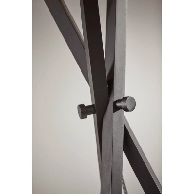 62" Bronx Collection Floor Lamp Black - Adesso 2 62" Bronx Collection Floor Lamp Black - Adesso - Image 2