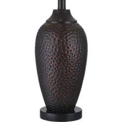 Franklin Iron Works Kaly Rustic Industrial Table Lamps 25" High Set Of 2 Hammered Oiled Bronze With USB Charging Port Faux Leather Drum Shade For Desk 9 Franklin Iron Works Kaly Rustic Industrial Table Lamps 25" High Set Of 2 Hammered Oiled Bronze With USB Charging Port Faux Leather Drum Shade For Desk -Adesso Shop GUEST fdc17f6a 67ee 455a 9d71 d0dea157ca5a