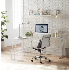 Possini Euro Design Eliptik Modern Desk Table Lamp 24 1/2" High Satin Nickel LED Swing Arm Adjustable Height For Bedroom Living Room Nightstand Office -Adesso Shop GUEST ff49582f 0946 47f2 a027 57a00b2a34f9