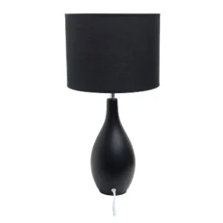 18.11" Traditional Standard Ceramic Dewdrop Table Desk Lamp With Matching Fabric Shade Black - Creekwood Home 10 18.11" Traditional Standard Ceramic Dewdrop Table Desk Lamp With Matching Fabric Shade Black - Creekwood Home -Adesso Shop GUEST ffb0dac5 1c4e 4ce9 bbe2 b443bc1c456a